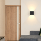 Homefire LED Wandleuchte Innen Wandlampe - 6ER Außenwandleuchten Schwarz Wandbeleuchtung Aussen 5W Aussenlampe Up Down Wandstrahler IP65 Außenbeleuchtung 3000K Warmweiß für Hauswand Treppenhaus Garten [Energieklasse G] - Homefire
