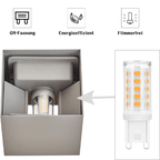 Homefire LED Wandleuchte Innen Wandlampe - Wandbeleuchtung Aussen G9 Aussenlampe Grau Außenlampe Up Down Außenbeleuchtung IP65 Außenwandleuchte 3000K Warmweiß für Hauswand Treppenhaus Garten Flur [Energieklasse F] - Homefire