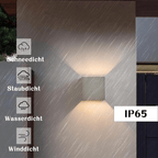 Homefire LED Wandleuchte Innen Wandlampe - Wandbeleuchtung Aussen G9 Aussenlampe Grau Außenlampe Up Down Außenbeleuchtung IP65 Außenwandleuchte 3000K Warmweiß für Hauswand Treppenhaus Garten Flur [Energieklasse F] - Homefire