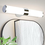 Homefire Spiegelleuchte Bad Led Wandlampe - 8W 40cm Badezimmer Spiegel Lampe Neutralweiße Lichtfarbe 4000K Wandleuchte Chrom Badlampe Spiegelschrank Beleuchtung - Homefire