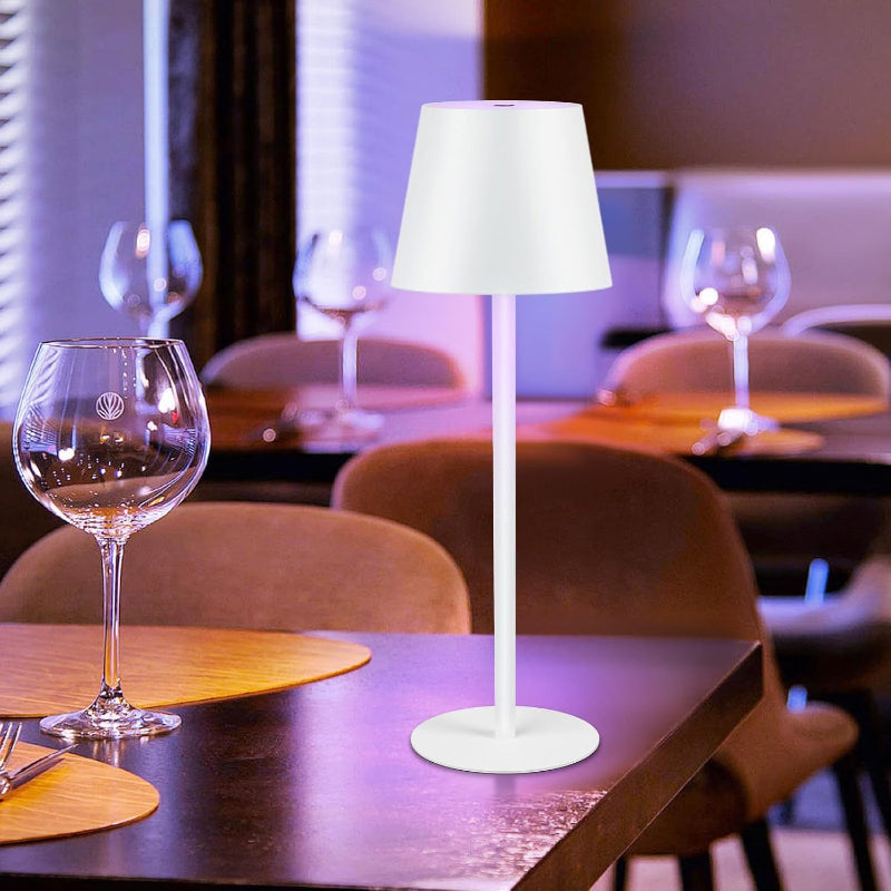 Homefire Tischlampe Kabellos LED Tischleuchte Akku - Outdoor Nachttischlampe RGB Touch Dimmbar Schreibtischlampe IP54 Bettlampe Tisch USB Nachttischleuchte Schlafzimmer Aufladbar Weiß für Schreibtisch [Energieklasse D] - Homefire