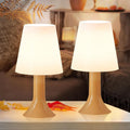 Homefire Tischleuchte Wohnzimmer Nachttischlampe mit Kabel - Tischlampe 2er Set Kleine Lampe E14 Tischlampen Moderne Landhausstil für Esstisch Schlafzimmer Khaki - Ohne Leuchtmittel - Homefire