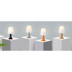 Homefire Tischleuchte Wohnzimmer Nachttischlampe mit Kabel - Tischlampe 2er Set Kleine Lampe E14 Tischlampen Moderne Landhausstil für Esstisch Schlafzimmer Khaki - Ohne Leuchtmittel - Homefire