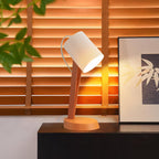 Homefire Tischleuchte Wohnzimmer Nachttischlampe mit Kabel - Tischlampe 2er Set Kleine Orange Lampe E14 Tischlampen Moderne Landhausstil für Esstisch Schlafzimmer - Ohne Leuchtmittel - Homefire