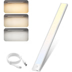Homefire Unterbauleuchte Küche Led mit Bewegungsmelder - Schrankbeleuchtung Kabellos Dimmbar 3 Farben Schrankleuchte USB 1500mAh*Akku Aufladbar Treppenlicht für Schlafzimmer Flur - Homefire