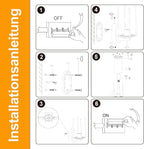 Homefire Wandleuchte Aussen Wandlampe Schwarz - Außenwandleuchte E27 IP65 Außenleuchte Aussenlampe Wand Außenbeleuchtung Innen für Hauswand Garten Terrasse Balkon MAX.40W ohne Leuchtmittel - Homefire