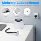 Homefire Wandleuchte Innen Wandlampe Batterie: Touch Akku Dimmbar LED Wandleuchten Schwarz Kabellose Wandstrahler Modern für Badezimmer Flur Schlafzimmer Wohnzimmer Treppe mit Schalter Wand Lampe - Homefire