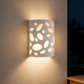 Homefire Wandleuchte Innen Wandlampe Flur - Up and Down Leuchten Modern Design Wandleuchten E14 Flurlampe Weiß Gipsleuchte Treppenhaus Wandlicht für Wohnzimmer Küche - Ohne Leuchtmittel - Homefire