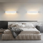 Homefire Wandleuchte Innen Wandlampe Flur - Up and Down Wandleuchten Modern Design G9 Flurlampe Weiß Gipsleuchte Wand Treppenhaus Lampe für Wohnzimmer Küche 52CM - Ohne Leuchtmittel - Homefire