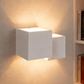 Homefire Wandleuchte Innen Wandlampe G9-2er Modern Design Up Down Flur Wandlampen Treppenhaus Leuchten Weiß Gipsleuchte Wandbeleuchtung für Schlafzimmer Kinderzimmer - Ohne Leuchtmittel - Homefire