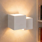 Homefire Wandleuchte Innen Wandlampe G9 - Modern Design Up Down Flur Wandlampen Treppenhaus Leuchten Weiß Gipsleuchte Wandbeleuchtung für Schlafzimmer Kinderzimmer - Ohne Leuchtmittel - Homefire