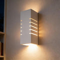 Homefire Wandleuchte Innen Wandlampe Up Down - Modern Design Flur Wandlampen E14 Treppenhaus Beleuchtung Weiß Gipsleuchte Wandbeleuchtung für Schlafzimmer Kinderzimmer - Ohne Leuchtmittel - Homefire