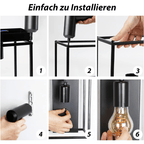 Homefire Wandleuchte Innen Wandlampe Vintage - Wandbeleuchtung Schwarz Retro Beleuchtung Flurlampe E27 Metall Industrial Style für Schlafzimmer Küche Wohnzimmer Treppenhaus - Ohne Leuchtmittel - Homefire