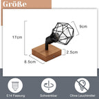 Homefire Deckenstrahler 1 Flammig Schwarz Deckenspot - Holz Deckenlampe E14 Vintage Metall Schwenkbar 350° Innen Deckenleuchte