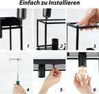 Homefire Deckenleuchte E27 Deckenlampe Retro - Schwarz industrial Küchenlampe für Schlafzimmer Wohnzimmer Vintage Lampe aus Metall Deckenbeleuchtung für Flur Küche Esszimmer - Ohne Leuchtmittel
