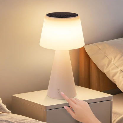 Homefire Tischlampe Akku Nachttischlampe LED - 2er Set 3600mAH Kabellos Tischleuchte Touch Dimmbar Lampe mit USB Aufladbar Weiß Batterie Tischlampen IP44 für Modern Wohnzimmer Schlafzimmer Outdoor