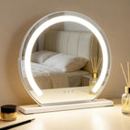 Homefire  Schminkspiegel mit Beleuchtung Hollywood Spiegel - 30×40CM LED Vanity Mirror Klein Kosmetikspiegel mit Licht Tischspiegel 3 Modi Schminktischspiegel Touch Dimmbar（副本） - Homefire