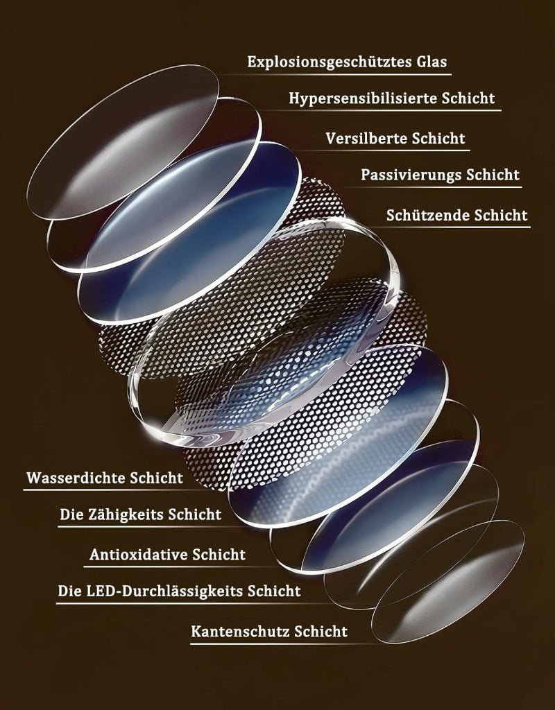 Spiegel Oval Badspiegel mit Beleuchtung - LED Badezimmerspiegel 50x70 cm Wandspiegel Badezimmer IP44 mit Touch-Schalter Entfogger-Funktion Lichtspiegel Dimmbar 3000K-6500K - Homefire