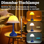 Tischlampe Kabello Nachttischlampe LED - Akku Tischleuchte USB Aufladbar Tischlampen 2000K-6500K Dimmbar Touch Nachttischlampen Modern Design Tischleuchten für Arbeitszimmer Schlafzimmer - Homefire