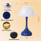 Tischlampe Kabello Nachttischlampe LED - Akku Tischleuchte USB Aufladbar Tischlampen 2000K-6500K Dimmbar Touch Nachttischlampen Modern Design Tischleuchten für Arbeitszimmer Schlafzimmer - Homefire