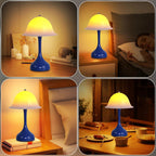 Tischlampe Kabello Nachttischlampe LED - Akku Tischleuchte USB Aufladbar Tischlampen 2000K-6500K Dimmbar Touch Nachttischlampen Modern Design Tischleuchten für Arbeitszimmer Schlafzimmer - Homefire