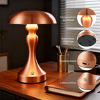 Tischlampe Kabellos Nachttischlampe Touch - Akku Tischleuchte Dimmbar Vintage Tischlampen mit 3 Farbtemperatur USB-C Aufladbar Batterie Tischlampe für Schlafzimmer Esszimmer Büro - Homefire