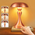 Tischlampe Kabellos Nachttischlampe Touch - Akku Tischleuchte Dimmbar Vintage Tischlampen mit 3 Farbtemperatur USB-C Aufladbar Batterie Tischlampe für Schlafzimmer Esszimmer Büro - Homefire