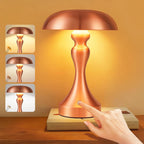 Tischlampe Kabellos Nachttischlampe Touch - Akku Tischleuchte Dimmbar Vintage Tischlampen mit 3 Farbtemperatur USB-C Aufladbar Batterie Tischlampe für Schlafzimmer Esszimmer Büro - Homefire